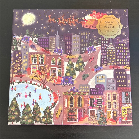 Galison Other - Galison Presentville Foil 500-Piece Puzzle - Multicolor